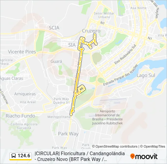 124.6 Bus Line Map