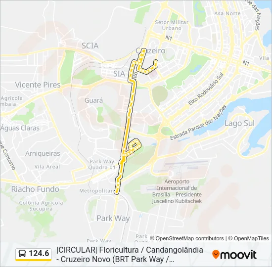 124.6 Bus Line Map