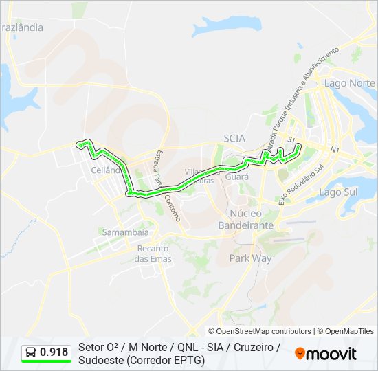 Mapa de 0.918 de autobús