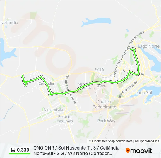 0.330 Bus Line Map