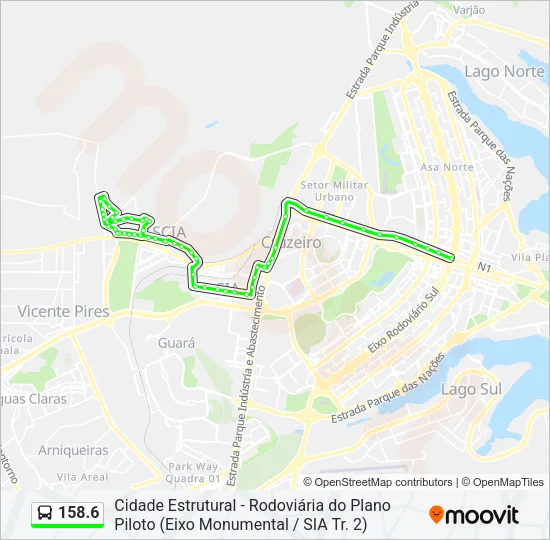 158.6 Bus Line Map