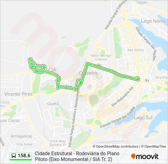 158.6 Bus Line Map
