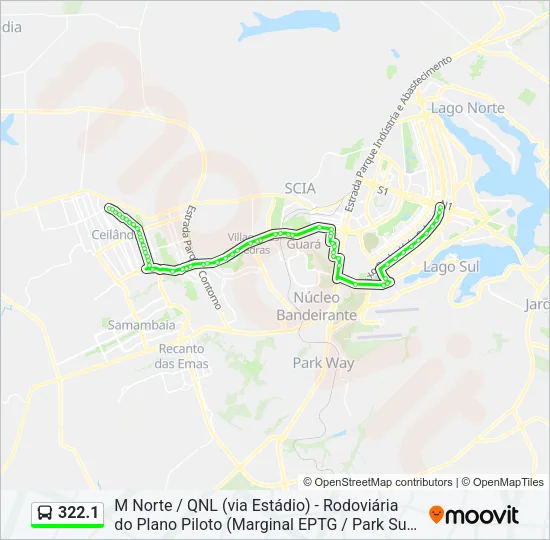 322.1 Bus Line Map