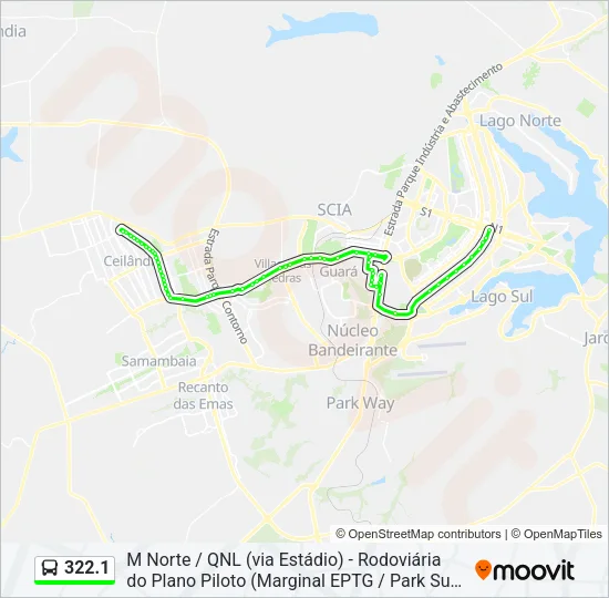 322.1 Bus Line Map