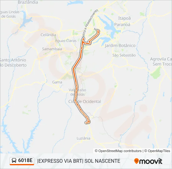 6018E Bus Line Map