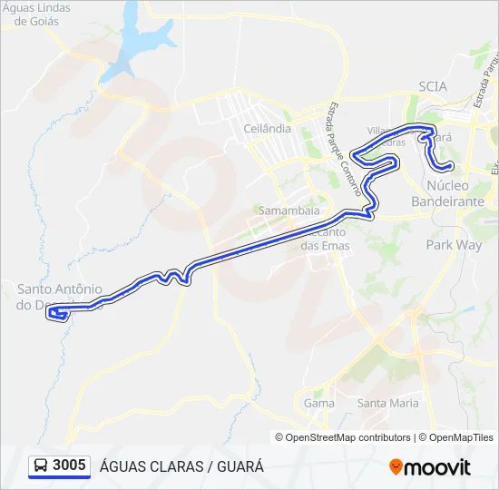 3005 Bus Line Map