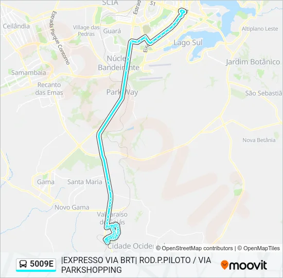 5009E Bus Line Map