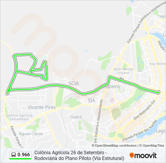 Mapa de 0.966 de autobús