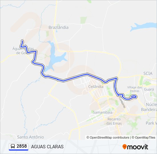 2858 bus Line Map