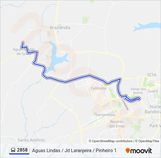 2858 Bus Line Map