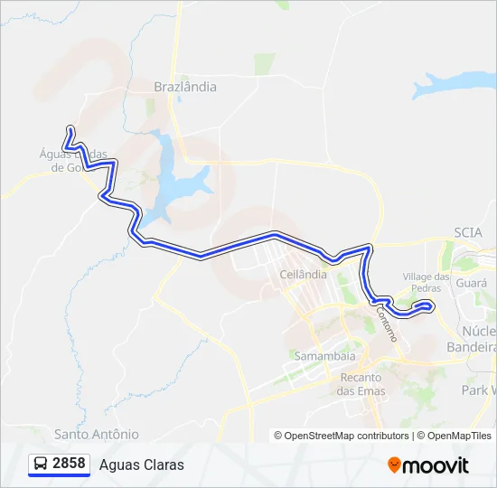 2858 Bus Line Map
