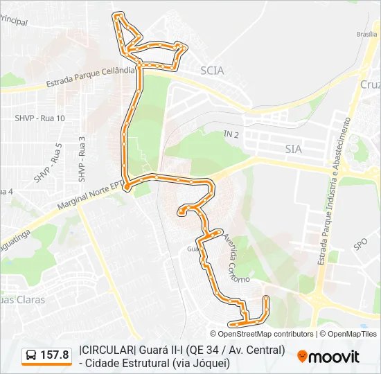 157.8 Bus Line Map