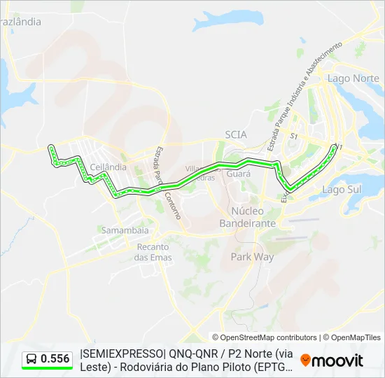 0.556 Bus Line Map