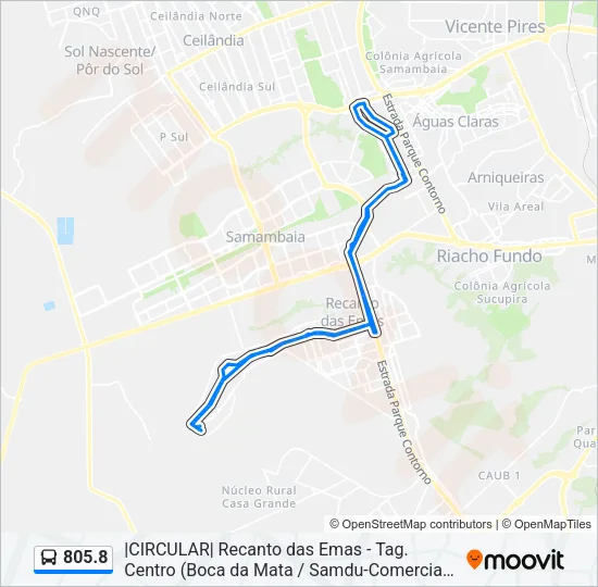 805.8 Bus Line Map