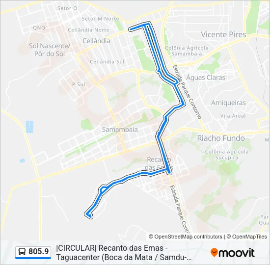 805.9 Bus Line Map
