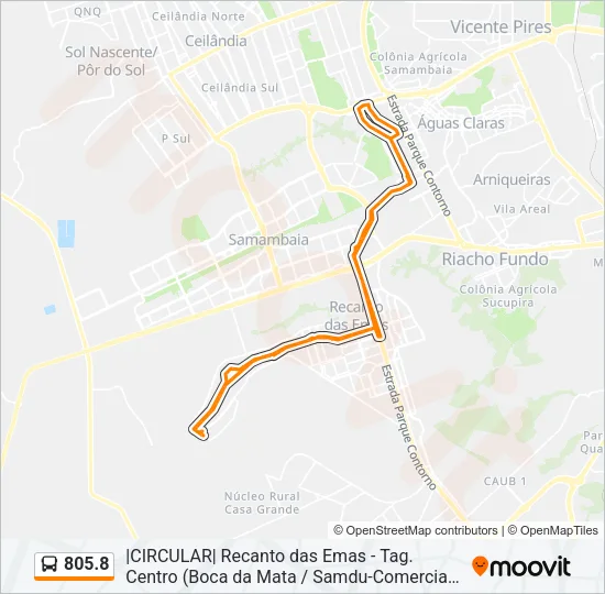 805.8 Bus Line Map