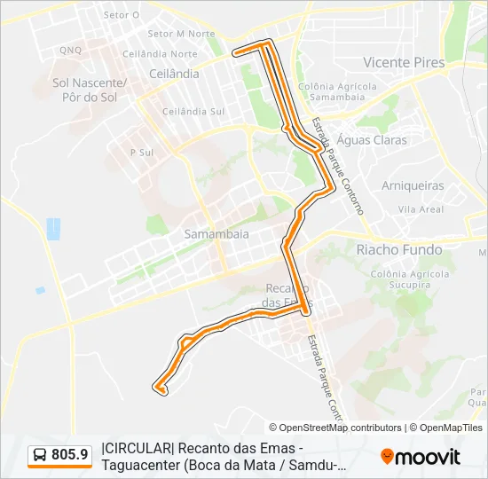 805.9 Bus Line Map