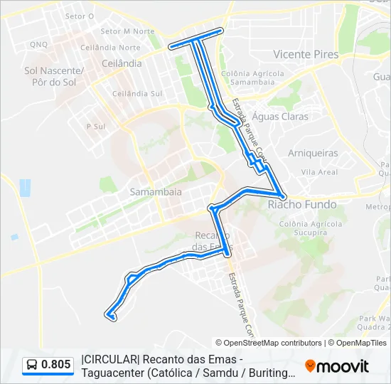 0.805 Bus Line Map