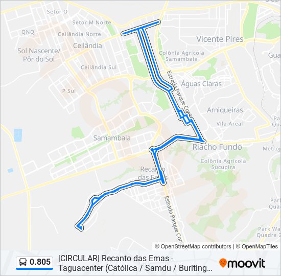 0.805 bus Line Map