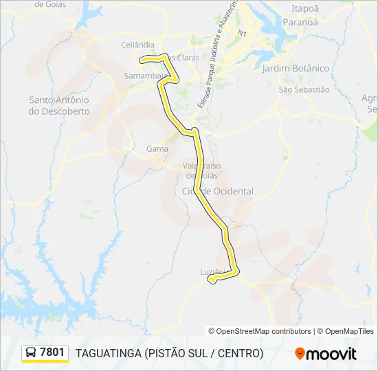7801 Bus Line Map
