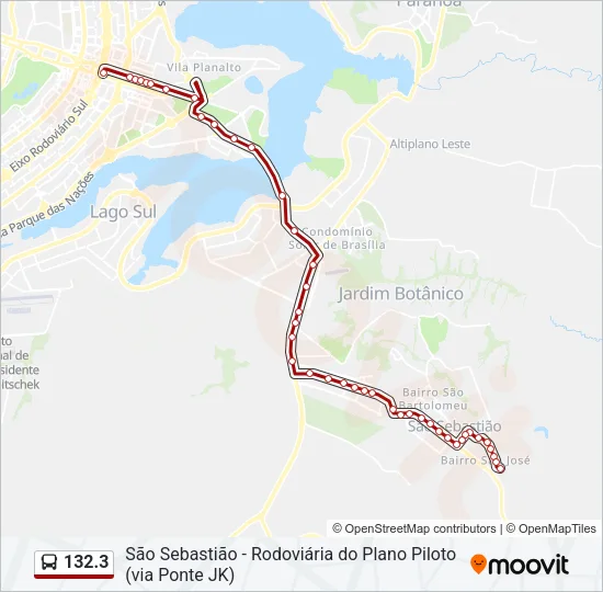 132.3 Bus Line Map