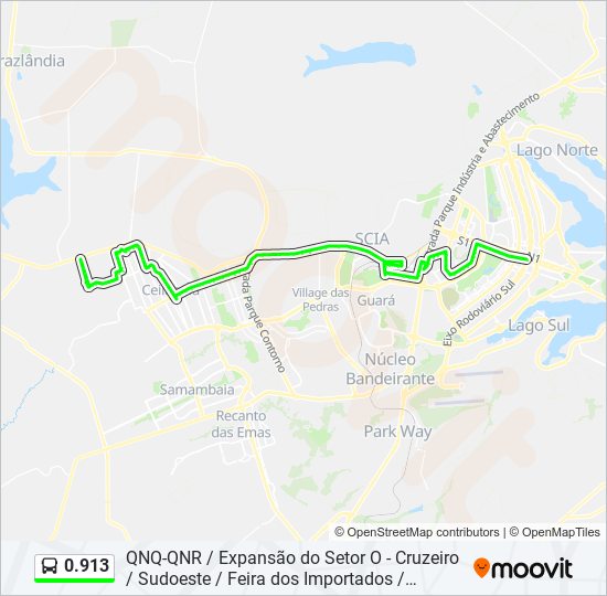 0.913 bus Line Map