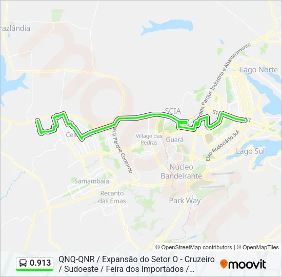 0.913 Bus Line Map