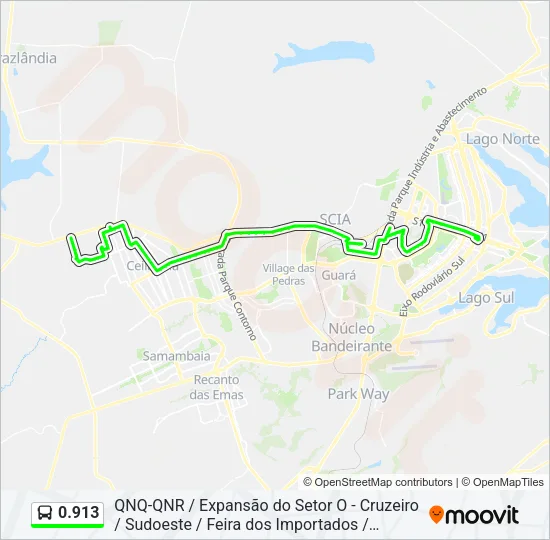 0.913 Bus Line Map