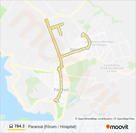 784.3 Bus Line Map