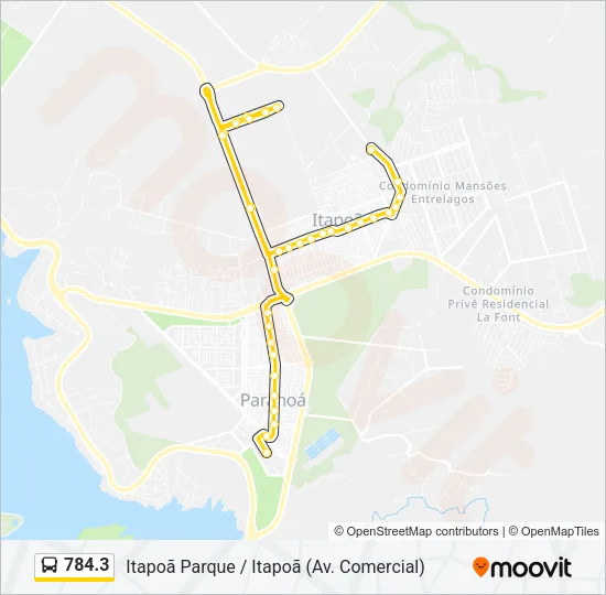 784.3 Bus Line Map