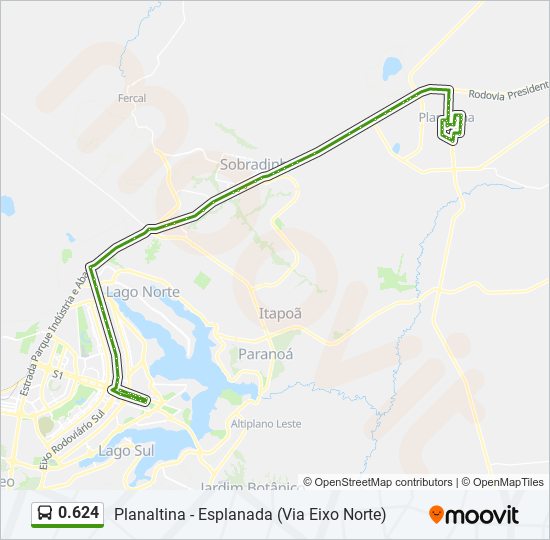 0.624 bus Line Map