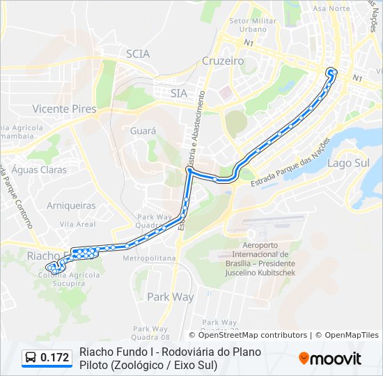 Mapa de 0.172 de autobús