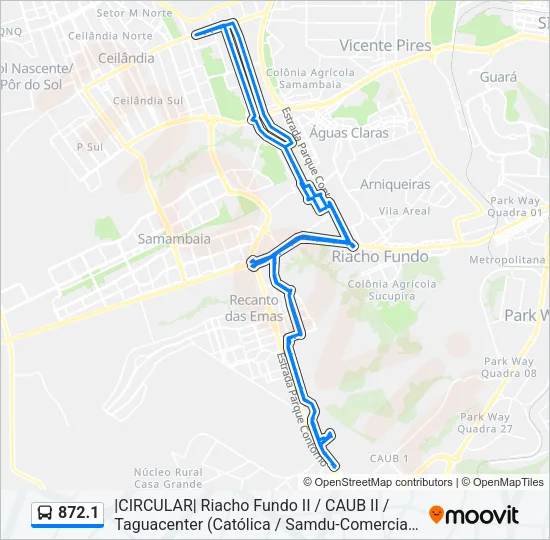 872.1 Bus Line Map