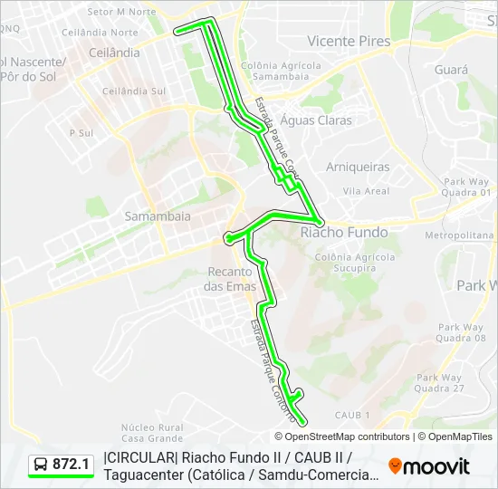 872.1 Bus Line Map