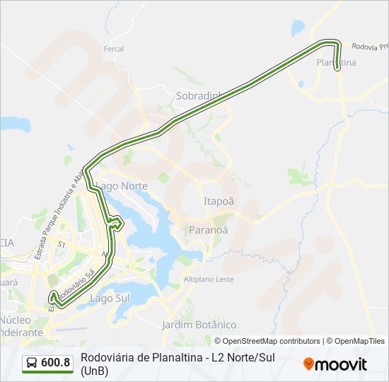 600.8 bus Line Map