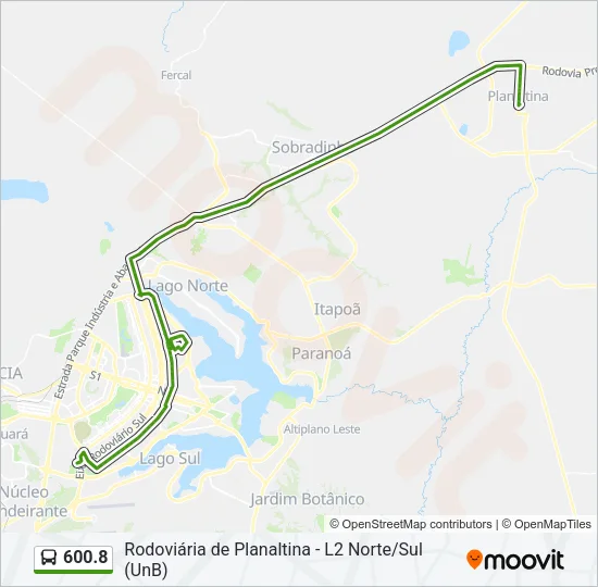 600.8 Bus Line Map