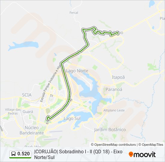 0.520 bus Line Map