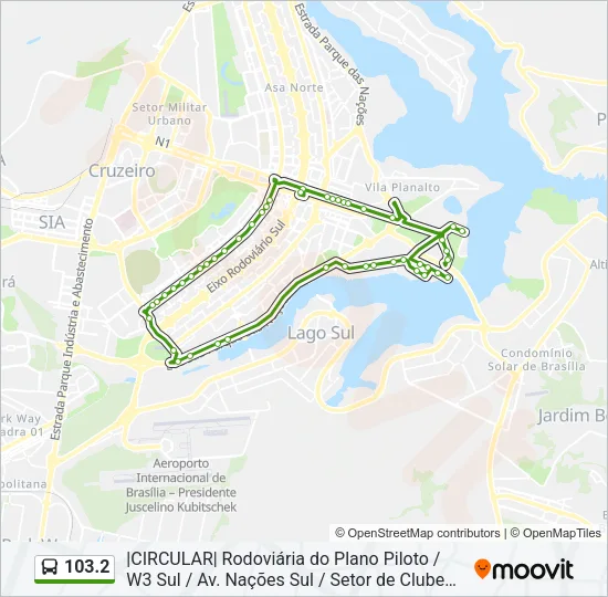 103.2 Bus Line Map