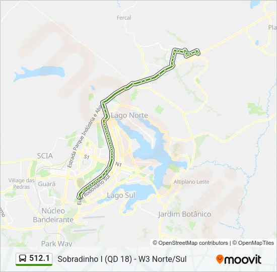 512.1 Bus Line Map