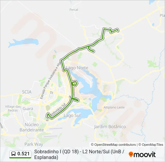 0.521 Bus Line Map