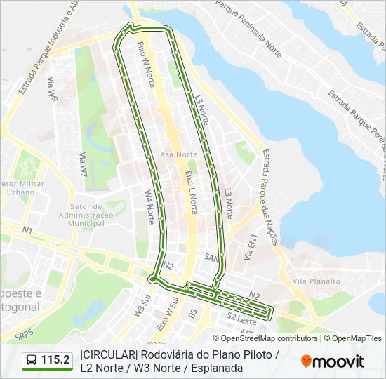 115.2 Bus Line Map