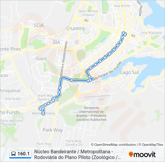 160.1 Bus Line Map
