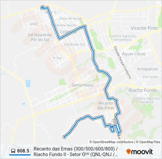 808.5 Bus Line Map