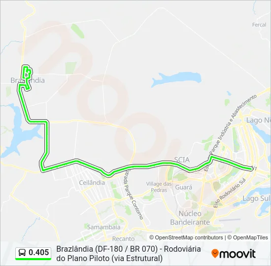 0.405 Bus Line Map