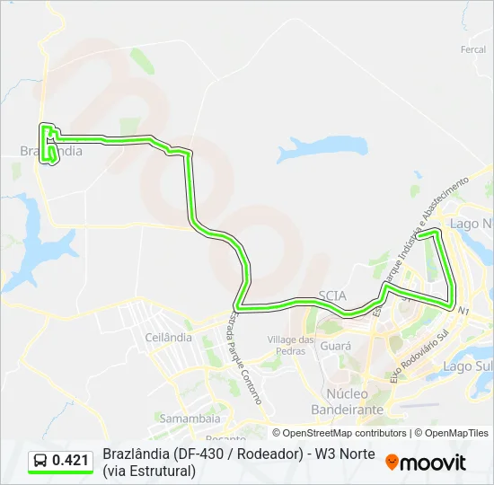 0.421 Bus Line Map