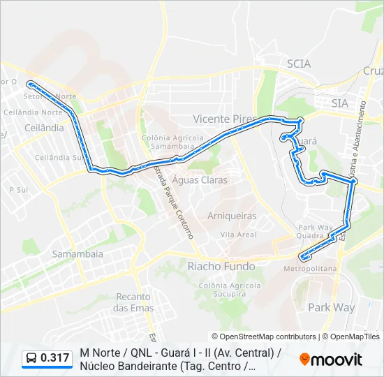 0.317 Bus Line Map