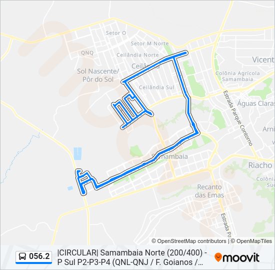 056.2 bus Line Map