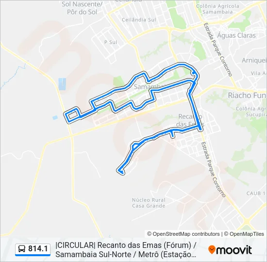 814.1 Bus Line Map