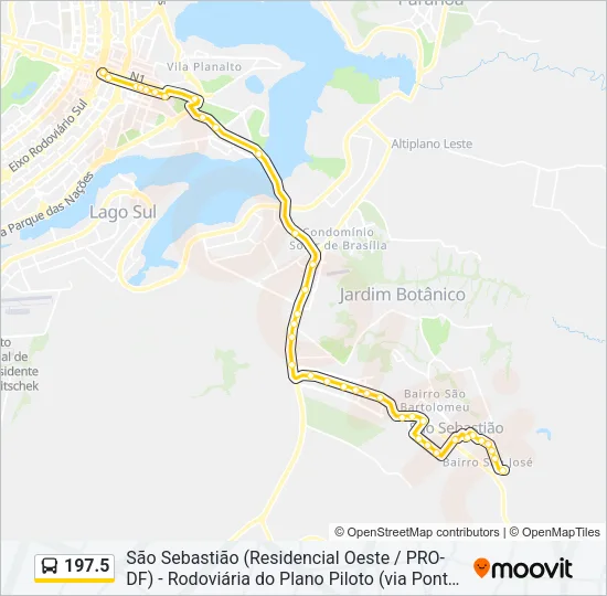 197.5 Bus Line Map