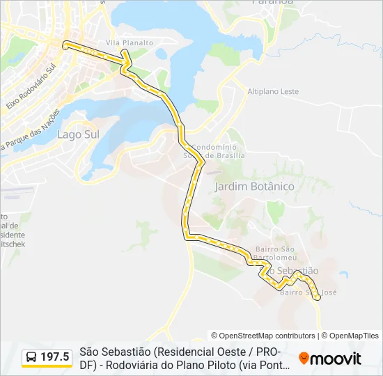 197.5 Bus Line Map